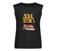 Soul Train Unisex Sleeveless T-Shirt Vests Top Black Mens Tank Tee S