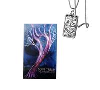 Soul Trees Ascension Deck - 78 Cards Set-Elegant Box Packaging - Perfect for Beginners - Includes Tarot Necklace