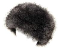 soul young Women's Cossack Russion Style Faux Fur Hat with Stretch for Winter Warm Cap(Grey)