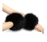 soul young Women's Faux Fur Wrist Cuff Winter Fox Furry wristbands Fur Cuff