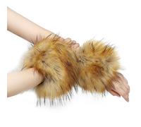 soul young Women's Faux Fur Wrist Cuff Winter Fox Furry wristbands Fur Cuff