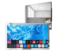 Soulaca 24 inch Smart LED Mirror TV for Bathroom, webOS 1080P Waterpoof with Wi-Fi and Bluetooth,Built-in Alexa,Integrated with Speaker, 2025 Model