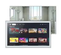 Soulaca 43 inches Smart Mirror TV for Bathroom, 4K UHD, IPX6 Waterproof, Android OS, DVB-T/S/C Television for Bathroom, Voice Control with Wi-Fi & Bluetooth, 2026 The Latest Model