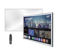 Soulaca 4K UHD Smart TV for Bathroom,Mirror Panel, IP65 Waterproof, Built-in Speakers, Wi-fi & Bluetooth, Voice Control DVB-T/T2/C/S/S2 2026 Model (55”, Mirror (webOS TV System))
