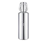soulbottles Water Bottle Steel Light Plain • 750 ml • Stainless Steel Bottle in Silver • 100% Plastic-Free, Leak-proof & Feather-light • Ideal for Everyday Use, Outdoor & Travel