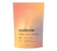 SoulBrew Rise - Mushroom Coffee Alternative for Gut Health & Focus | Lion’s Mane, Cordyceps, Cacao | Adaptogenic Nootropic Drink for Calm Energy and Digestion | Vegan, 30 Servings