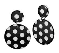 SoulCat® Statement earstuds polka dots in the style of the 50s and 80s, color: black