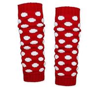 SoulCats® 1 pair of leg warmers with dots in the color combination red with white dots