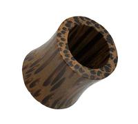 SoulCats® 3-25 mm Flesh Tunnel Plug Holz double flared Tube coconut palmwood, Size: 18 mm