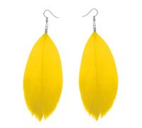 SoulCats® Glamorous feather earrings in many colors Hippie earrings spring Model: Model 2