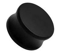 SoulCats® Plug Holz Flesh Tunnel Tube Holzplug Double Flared, 20 mm, Color:Black