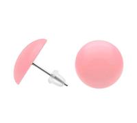 SoulCats® round ear studs, diameter approx: 16 mm, color: pink