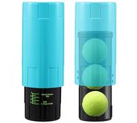 Soulchen 1 Pack Tennis Ball Pressurizer - Tennis Ball Saver Storage Canister Holds 3 Balls Under 14 Psi Pressure, Reusable Stuff for Bounce Retention, Lightweight & Durable (Light Blue)