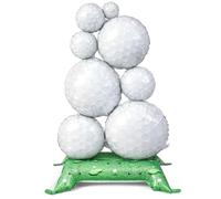 Soulchen 1 Pcs 3.5 ft Giant Self Standing Golf Balloons Freestanding Foil Balloons for Golf Birthday Party Decoration Team Celebration Decor Backyard BBQ Sports Themed Party Supplies