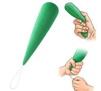 Soulchen 1 Pcs Palm Protector for Hand Carrot Shape Contracture Cushion with Wands, Support Finger Open Prevent Hand Contracture for Parkinson Dementia Arthritis (Green)