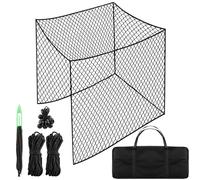 Soulchen 10 Feet Golf Practice Nets Heavy Duty Golf Batting Cage Netting with 12 Spring Snaps 1 Storage Bag 4 Clips 1 Quick Installation Tool 1 Rope for Indoor, Outdoor & Backyard Practicing