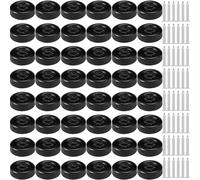 Soulchen 12 Sets Derby Car Wheels and Axles Kit Official Polished Wheels and Axles for Race Model, Professionally Lathed