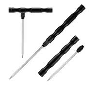 Soulchen 2 Pack Fish Venting Tool for Saltwater Fishing, Venting Kit for Deep Sea Fishes with Stainless Steel Needle, Fishing Tackle for Fish Release and Return, Aluminum Handle, Hidden Storage