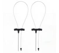 Soulchen 2 Pcs IKEJIME KIT Ike Jime Tools Ikijime Fish Spike with Stainless Steel Wire, Works for Medium Sized Fish Like Yellowtail, Sea Bass and Bream (Black)