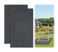 Soulchen 2 Pcs Ladder Toss Mats 78.74 x 39.37 Inch Non Slip Ladder Toss Pads with Waterproof Backing Felt Surface for Outdoor Game Playing Surface Keep Tossing Bags Clean and Secure Footing