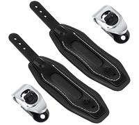 Soulchen 2 Pcs Snowboard Bindings Ankle Straps Replacement Black 11 x 3 Inches Ski Board Ankle Straps Snowboard Bindings Tool for Ski Boot Tool Skiing Skateboard Universal Accessories
