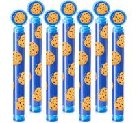 Soulchen 24 Pcs Chocolate Chip Cookie Themed Bubble Wands Cartoon Bubbles Party Favors for Birthday Party Supplies Activity Prizes Piñata Goodie Bag