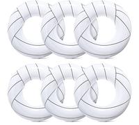 Soulchen 3 Pcs Inflatable Tube Pool Float 33" Swimming Pool Float, Swimming Inflatable Tube Ring Raft Toys for Summer Beach Party Supplies (Volleyball)