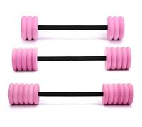 Soulchen 3 Pcs Long Aquatic Exercise Dumbbells Swim Barbells 25'' 29'' 33'' Foam Water Weight Dumbbell Pool Barbells with High Density EVA Foam for Swim Water Aerobics Fitness Loss(Pink)