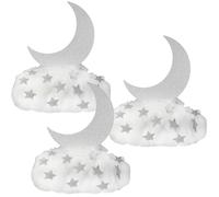 Soulchen 39 Pcs Clouds Decorations Centerpieces Large Moon and Star Table Decorations for Birthday Back to School Party Baby Shower Family Gathering Carnival Ceremony Wedding Room (Silver)