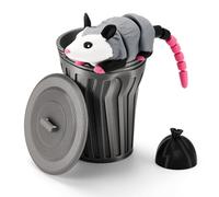 Soulchen 3D Printed Articulated Opossum Trash Bag Trash Can Dumpster Desk Accessories Organizer Novelty Fidget Animal Decorations Gifts for Birthday Party Favors Home Office Decor