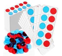 Soulchen 40 Sets Plastic Ten Frames Bulk for Classroom Math Manipulatives for Kids Ten Frame Classroom Set School Supplies and Teacher Resources Classrooms Supplies Math Tools for Student