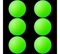 Soulchen 40mm Valentine's Day Table Tennis Balls Bulk St Patrick's Easter Games Balls Table Tennis Gifts Party Games Goodie Bag Pet Playmate(6 Pcs,Glow in The Dark Green,Fashion)