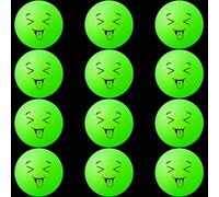 Soulchen 40mm Valentine's Day Table Tennis Balls Bulk St Patrick's Easter Games Balls Table Tennis Gifts Party Games Goodie Bag Pet Playmate(6 Pcs,Glow in The Dark Green,Vivid)