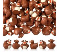 Soulchen 50 Pcs Mini Monkey Ducks Bulk Resin Tiny Duck Figurines Little Small Animal Miniatures Figures Cute Monkey Home Decor for Micro Garden Cake Toppers Desktop Craft Gifts Party Favors