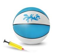Soulchen 9 Inch Water Basketball Swimming Pool Basketball Inflatable Waterproof Water Ball with Pump Rubber Pool Ball for Teens Adults Indoor Outdoor Summer Lake Game Party Favors