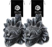 Soulchen Aztec Death Whistle Loudest Scream Whistle at 125+ Decibels Real Screaming Loudest Death Whistles Authentic Human Sounding Screams for Halloween Atmosphere Creation, Easy to Blow & Scare