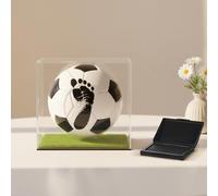 Soulchen Baby Soccer Ball Hand and Footprints Kit with Ink Pad - Newborn Footprint Keepsake for Baby Shower Favors, New Dad Gifts, Rookie of The Year First Birthday Present