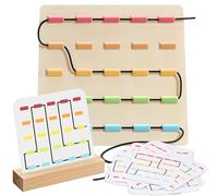 Soulchen Memory Games for Seniors Threading Game for Seniors for Elderly Brain Games for Elderly, Adults, Tubes Threading Puzzle Board Gadgets Gifts