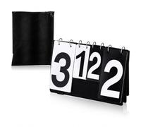 Soulchen Scorekeeper Compatible with Pickleball, Easily Visible Table Top Scoreboard Flipper Scoreboard for Basketball Tennis Badminton Sports Counting Recording Scoring, 4 Digit