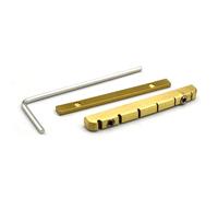 SoulDiM 42mm Adjustable Guitar Bridge Nut - Bell Brass Guitar Bridge Nut Regulation Replacement Parts for Gibson Les Paul LP Style Guitar (6 String for ST 42MM Adjustable)