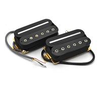 SoulDiM Electric Guitar Humbucker Pickup Set Blade Hex Screw Adjusting Dual Coil Guitar Pickups with 4 Conduct Cable/Coil Splitting Black for Strat Les Paul Guitar