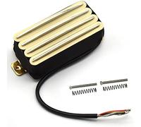 SoulDiM Hot Rail 2-Dual Blade Electric Guitar High Output Track Type Four Coil Humbucker Pickup (Cream)