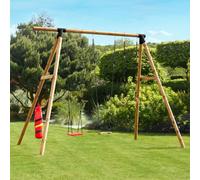 Soulet Galdar Wooden Garden Swing Set With Boxing Bag