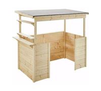 Soulet Playa Children’s Market Stall 4 × 3 m - Wooden Outdoor Market Booth Playhouse for Kids | Ideal Birthday & Christmas Garden Gift