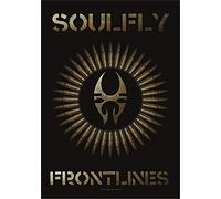 Soulfly - Heart Rock Flag Original Soulfly Frontlines, Fabric, Multicoloured, 110x75x0.1 cm