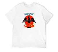 Soulfly Primitive Funk Printed Tee Graphic T-Shirt Funny Shirt for Mens White L