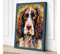Soulful Companion Boho Canvas Wall Art Print 36x24 Inch