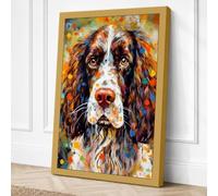 Soulful Companion Boho Canvas Wall Art Print 36x24 Inch