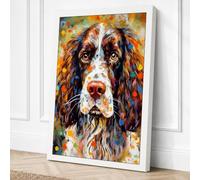 Soulful Companion Boho Canvas Wall Art Print 36x24 Inch