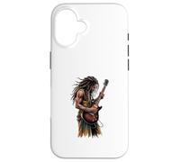 Soulful Dreadlocks Guitar Player Electric Guitar Music Case for iPhone 16